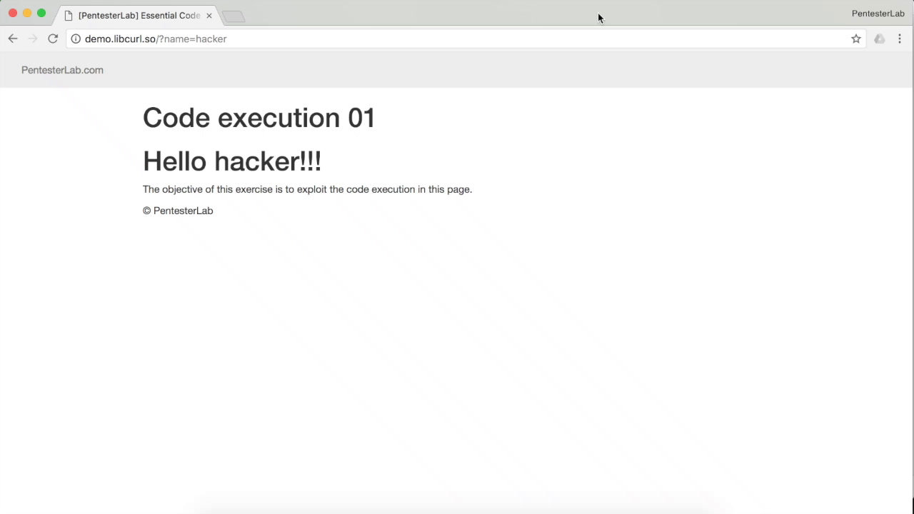 image of exercise Code Execution 01
