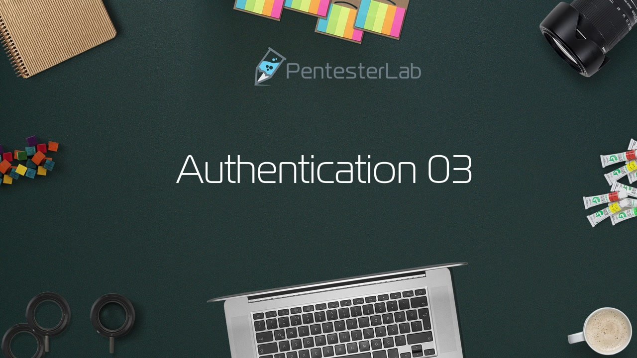 image of exercise Authentication 03: Introduction