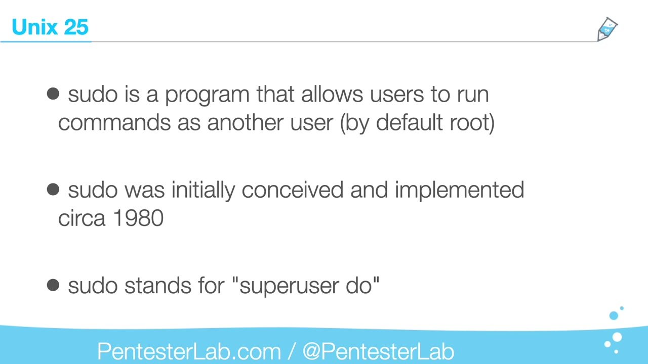 image of exercise Unix 25: Introduction
