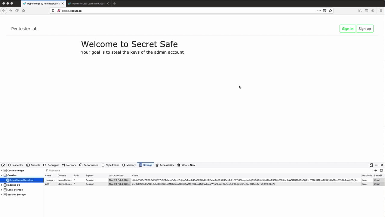 image of exercise XSS Include: Exploitation