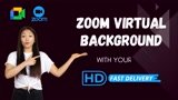 Design top-Notch zoom virtual backgrounds for you