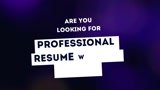 Deliver a professional Resume and cover letter in 12 hours