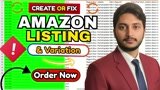 Create Amazon Variations, Parent Child & Fix Listing Errors