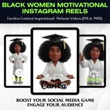 Black Women Motivational Reels Faceless Videos (PLR & MRR)