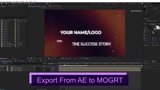 Convert any After Effects animation to the editable MOGRT file