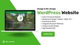 Design a responsive and modernistic wordpress website