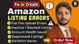 Fix Amazon Listing Issues, Variations & Flat File Errors