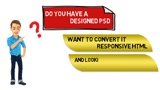 Convert PSD to responsive HTML5, CSS3 using Bootstrap-4